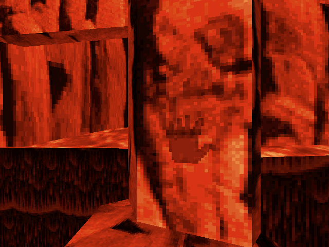 The Abyss, el nivel de Duke Nukem 3D con lava y roca roja