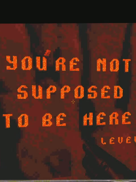 Mensaje oculto de Duke Nukem 3D: You're not supposed to be here, firmado por Levelord