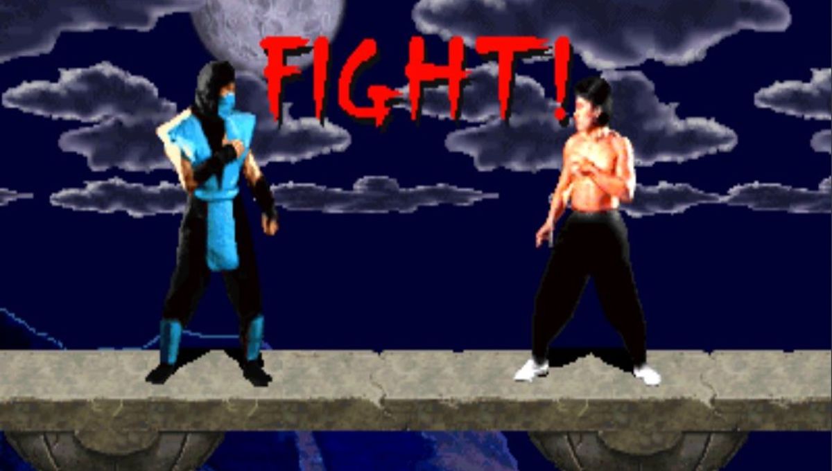 Mortal Kombat (1992): Sub-Zero vs Liu Kang en The Pit, versión arcade